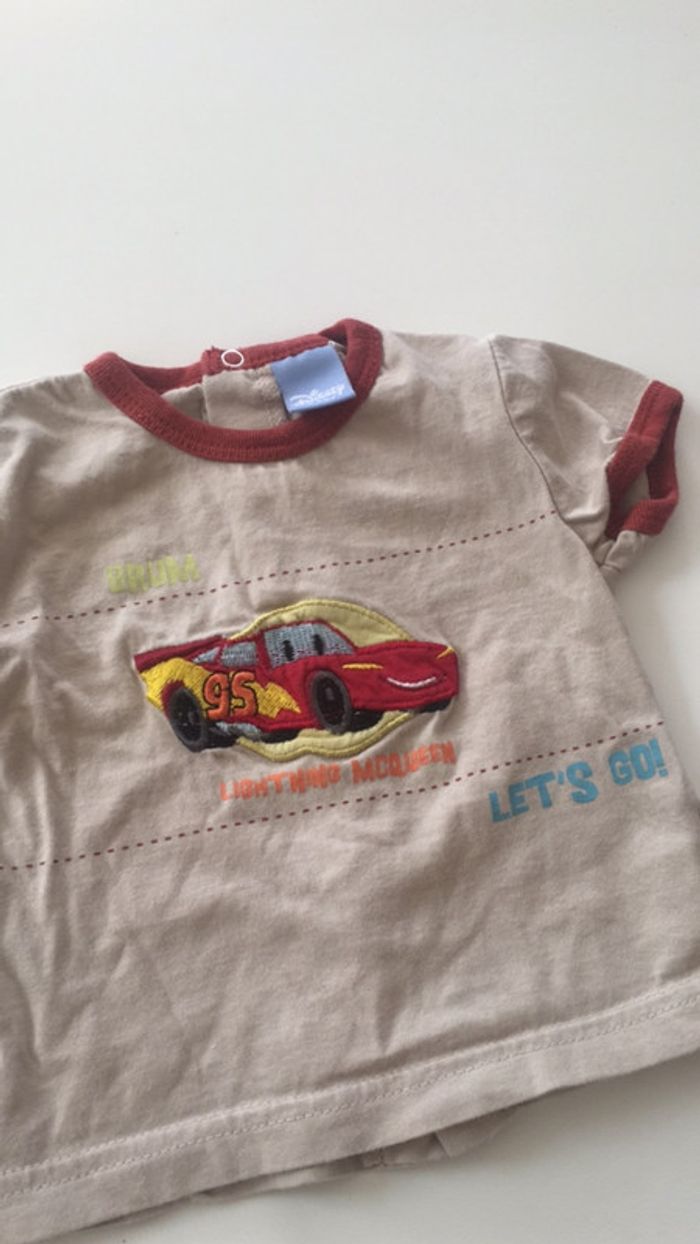 Teeshirt à manches courtes beige cars - photo numéro 2