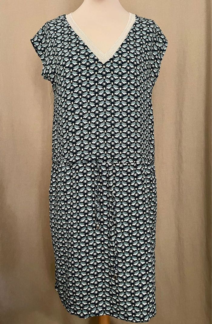 Robe à motifs verte - It Hippie - T. M - photo numéro 4
