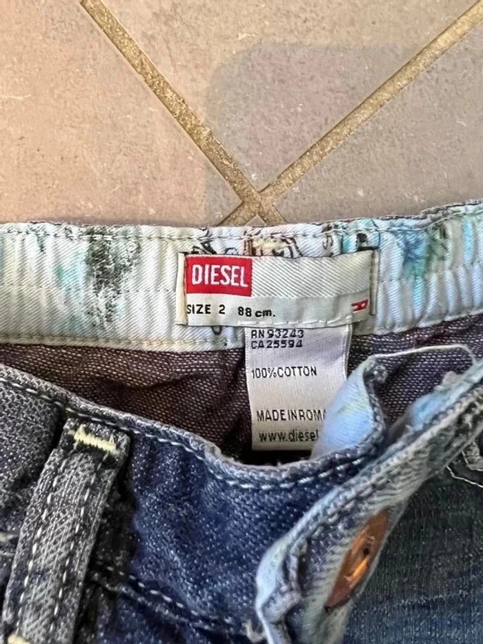 Jupe en jean - Diesel - Bleu marine - 2 ans - photo numéro 2