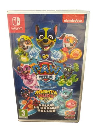Jeu vidéo Paw Patrol Mighty Pups sauve la grande vallée sur console Nintendo Switch neuf