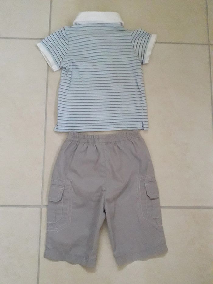 Pantalon + Polo mc - 6 mois - photo numéro 2