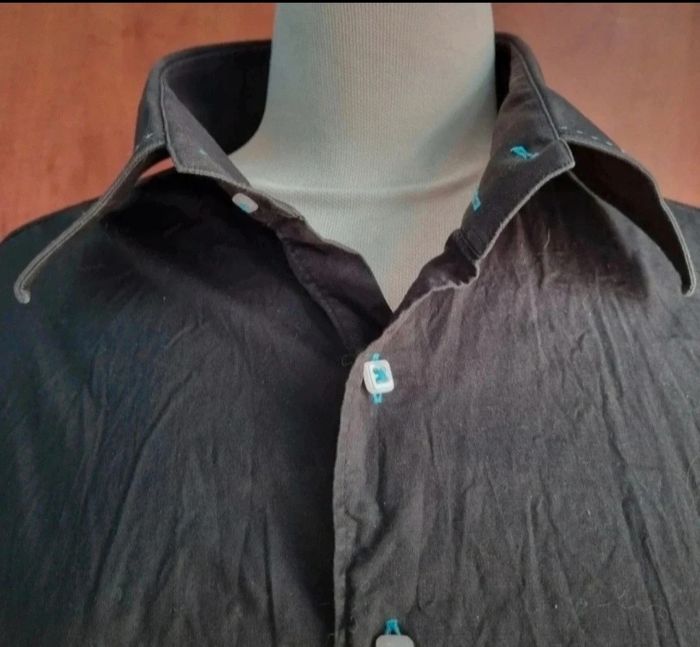 Chemise uni noir taille 2xl - photo numéro 2