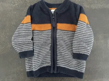 Gilet à rayures zippé marque Tape à l’œil taille 6 mois