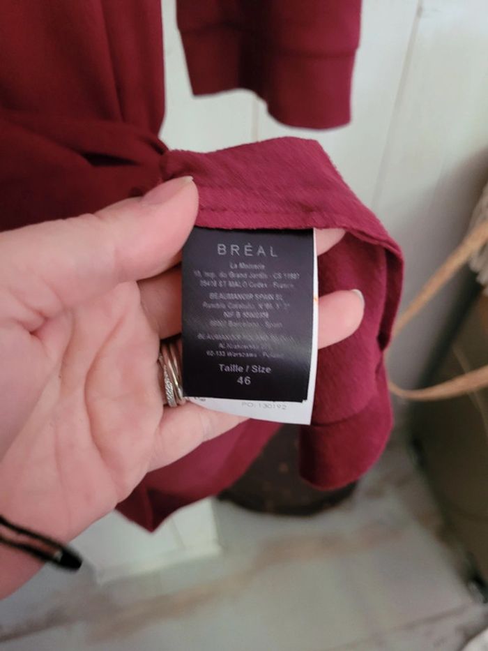 Robe bordeaux Breal taille 46 - photo numéro 2