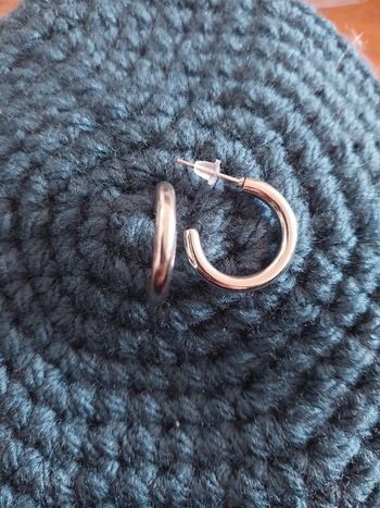 Boucles d'oreilles argentées