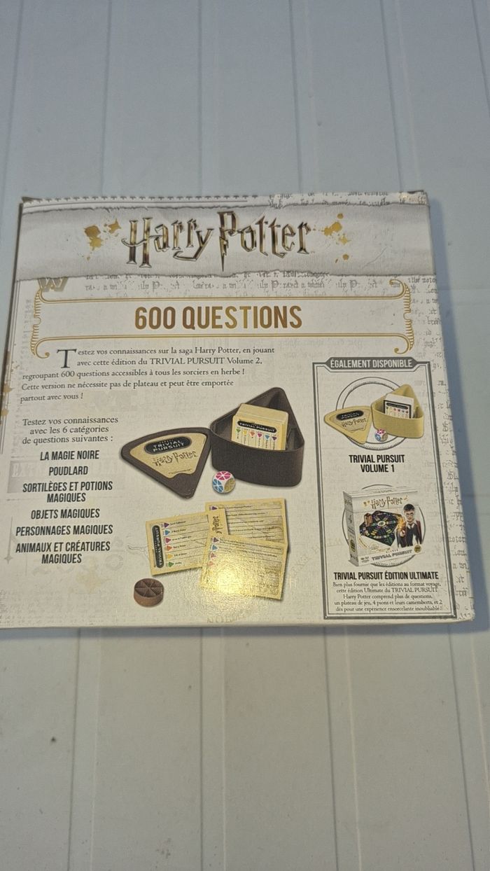 Jeux trivial pursuit harry Potter neuf - photo numéro 2
