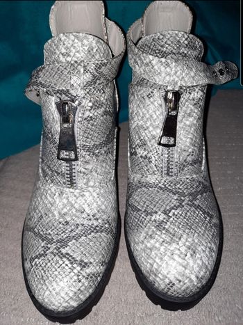 Bottine femme effet python C'M Paris 