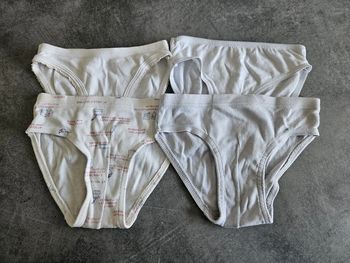 Lot de 4 culottes filles - blanches - 3 ans / 94cm - Petit Bateau