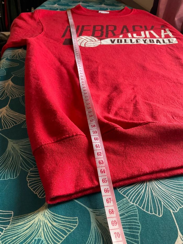 Sweat col rond rouge Champion Nebraska Volleyball taille XS 349 - photo numéro 9
