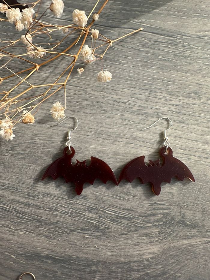 Boucles d'oreilles chauve souris - photo numéro 4
