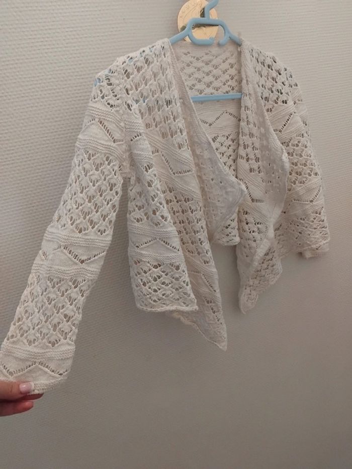 Gilet dentelle fille 8ans - photo numéro 7