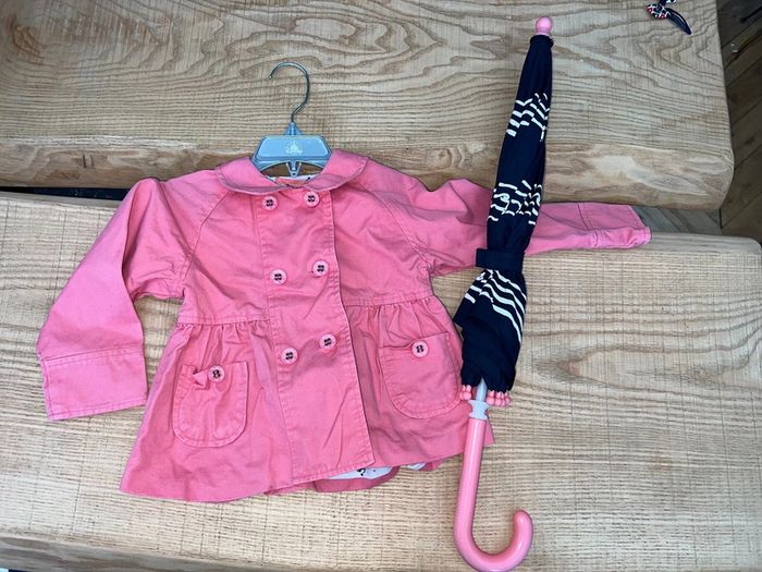 Veste et parapluie sergent Major thème marin perfecto trench blazer 3 ans - photo numéro 2