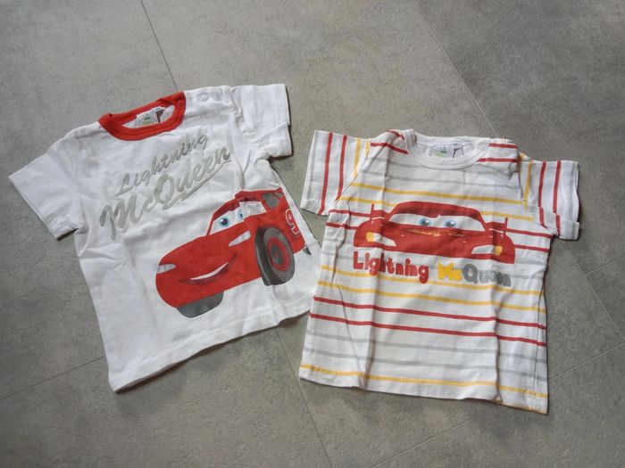 Lot de 2 t-shirts Cars, 6 mois