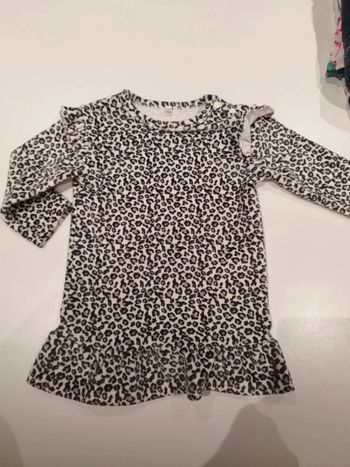 Robe velours motif léopard, neuve