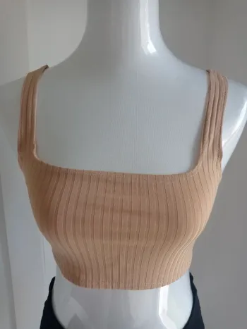 Top court moulant T.38 beige taupe Flounce Club