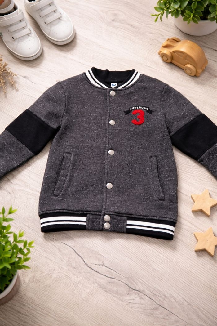 Veste à boutons _ 3 pommes _ 5/6 ans _ 116 cm