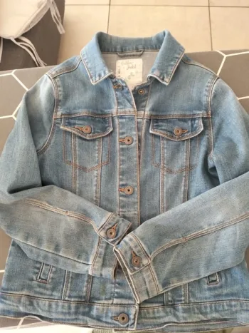 Veste en jean fille 9 ans