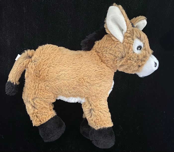 ❤️Peluche doudou âne beige PIA - photo numéro 2