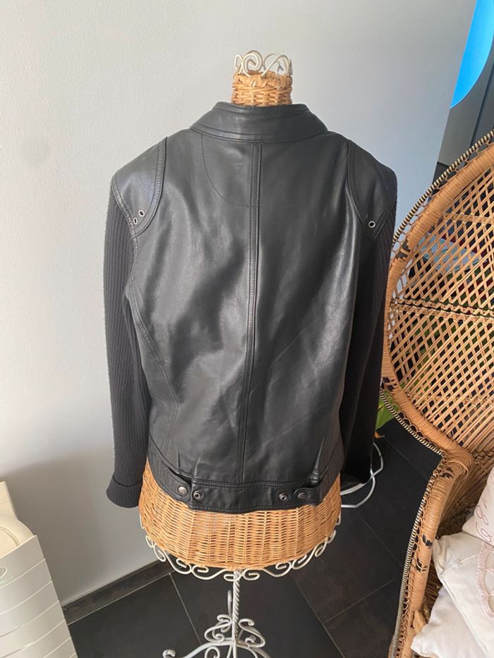 Blouson Harley Davidson en cuir noit taille S - photo numéro 8
