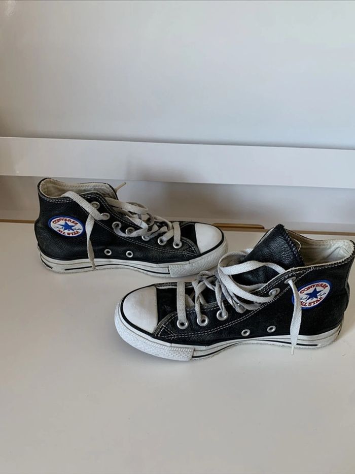 Converse - Chuck Taylor All Star - Baskets montantes en cuir - Noir P36