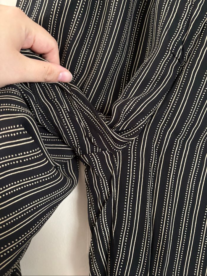 Pantalon noir à rayures - photo numéro 5