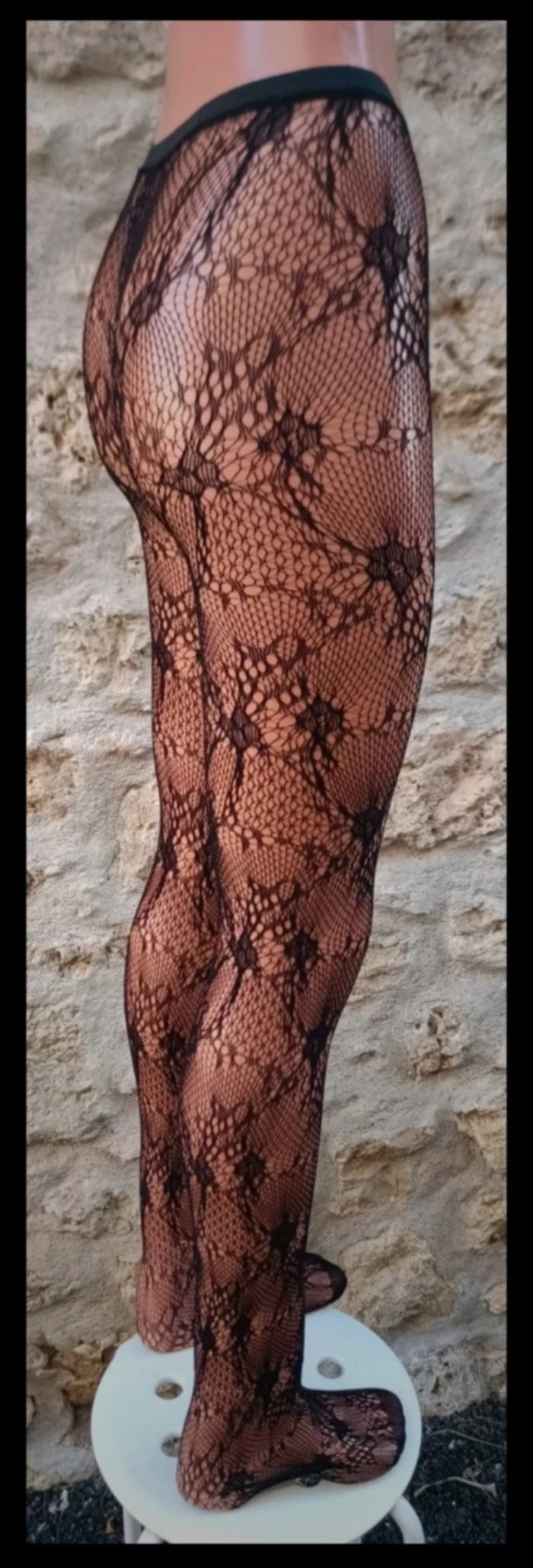 Collant résille motif fantaisie - photo numéro 4