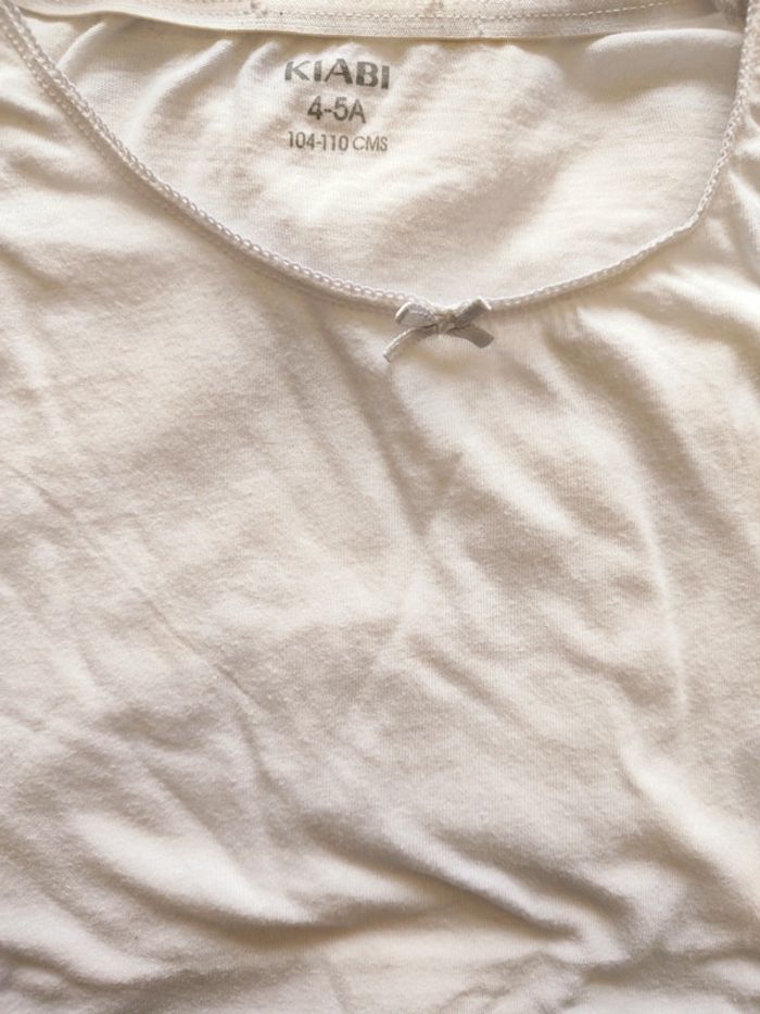 Tee-shirt fille blanc 4-5 ans / Kiabi - photo numéro 2