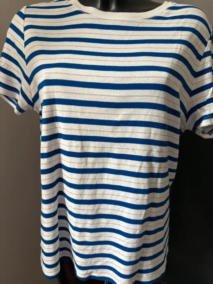 T-shirt bleu Bréal 44 - photo numéro 3
