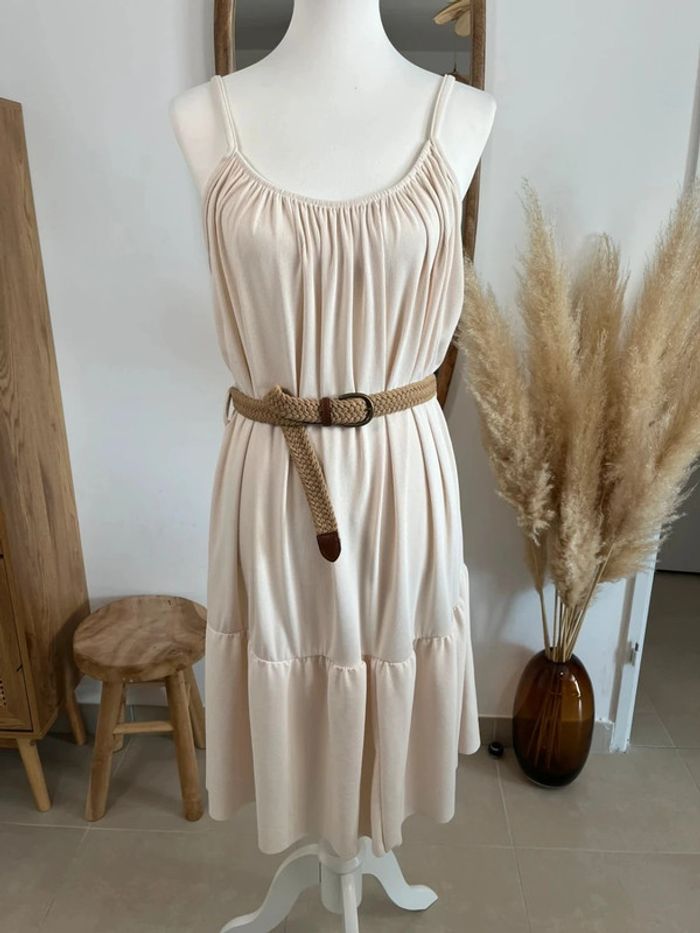 Robe d’été rose pâle/abricot - photo numéro 3