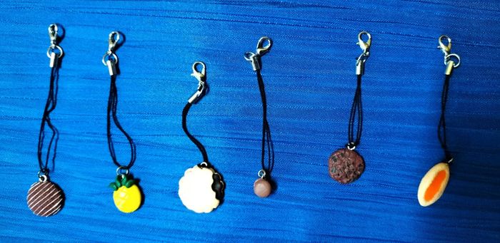 Porte-clés artisanaux en pâte Fimo