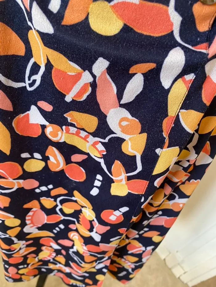 Robe vintage motifs oranges - photo numéro 3