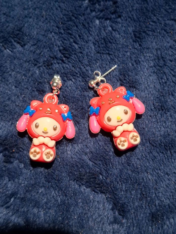 Boucles d'oreilles Kuromi - photo numéro 3