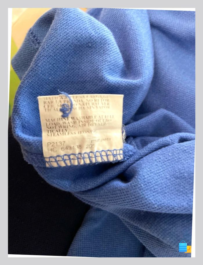 đ Polo homme Burberry authentique â Taille XL â Coloris bleu - photo numĂ©ro 6