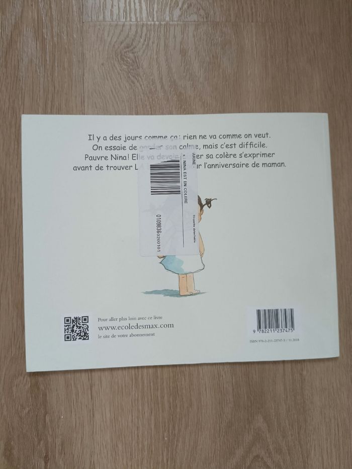 Livre Nina en colère école des loisirs - photo numéro 2