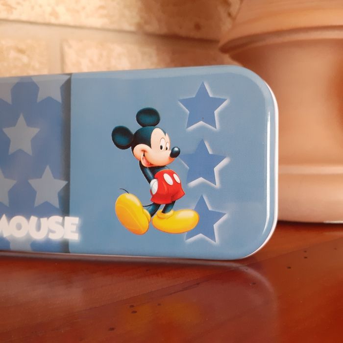 Mickey: Boîte à crayons/Trousse en métal *neuf - photo numéro 4