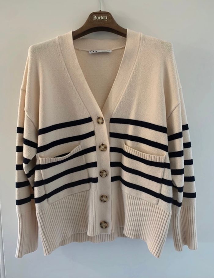 Pull Zara rayé a boutons