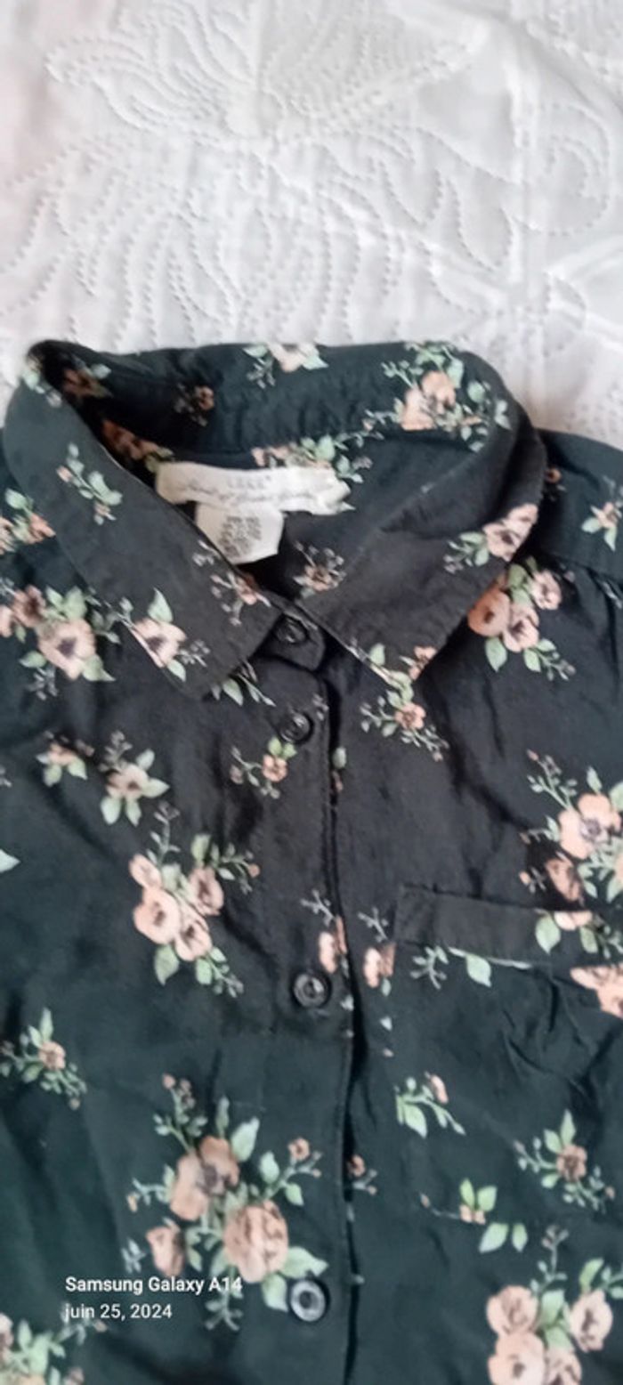 Blouse en viscose motif fleurs fille 152 cm L.O.G.G - photo numéro 6