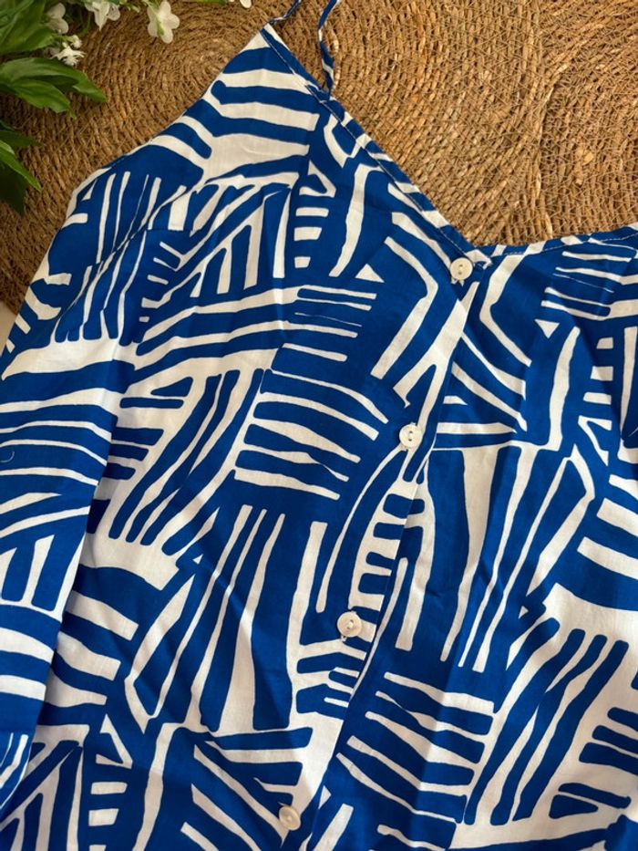 Robe bleue à motif Etam taille XL - photo numéro 2
