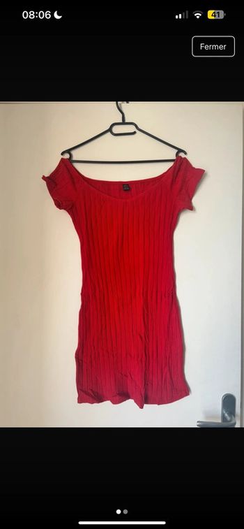 Robe moulante rouge taille 40