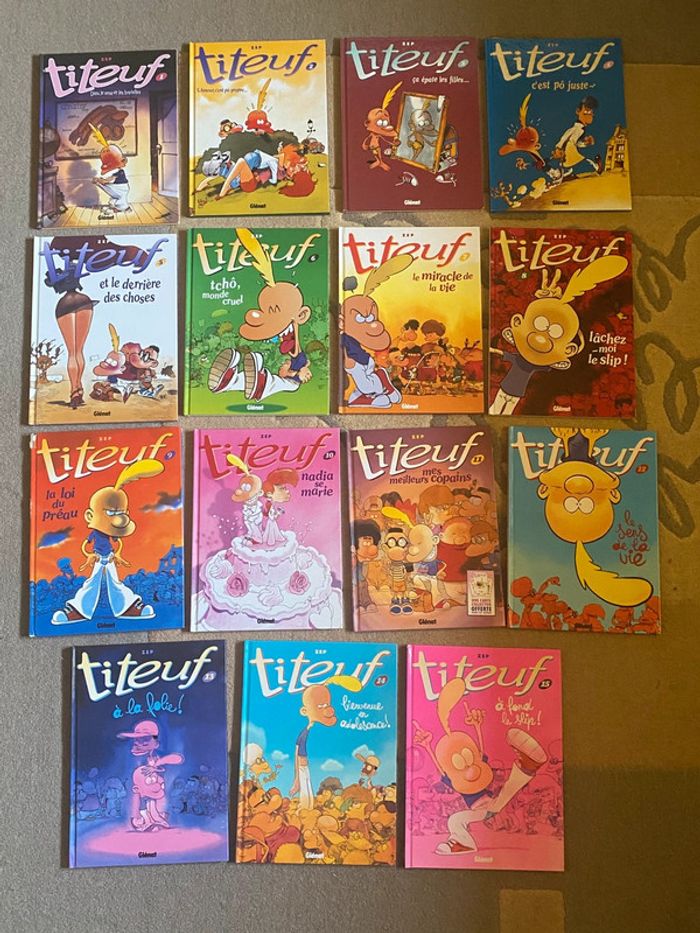 Collection BDs Titeuf numéros 1 à 15