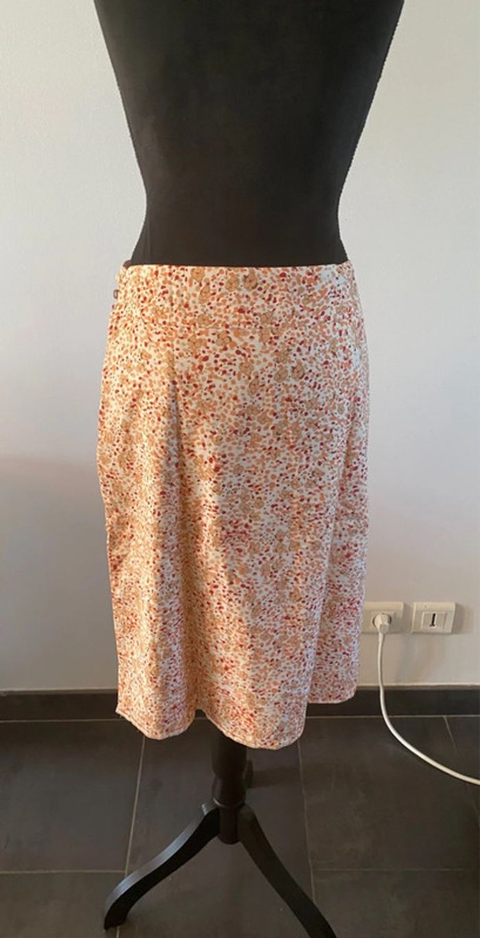 Jupe Etam à fleurs style liberty et pois taille 36 - photo numéro 6