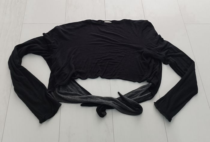 Boléro réversible noir et gris foncé - photo numéro 5