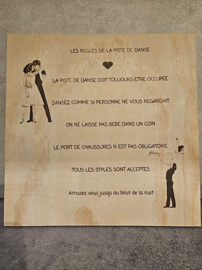 Règles de la piste de danse