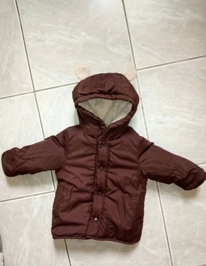 veste d'hiver pour fille/garçons réversible avec petite poche, toute neuve - photo numéro 2