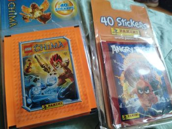 Lot blisters panini angry birds et chima lego