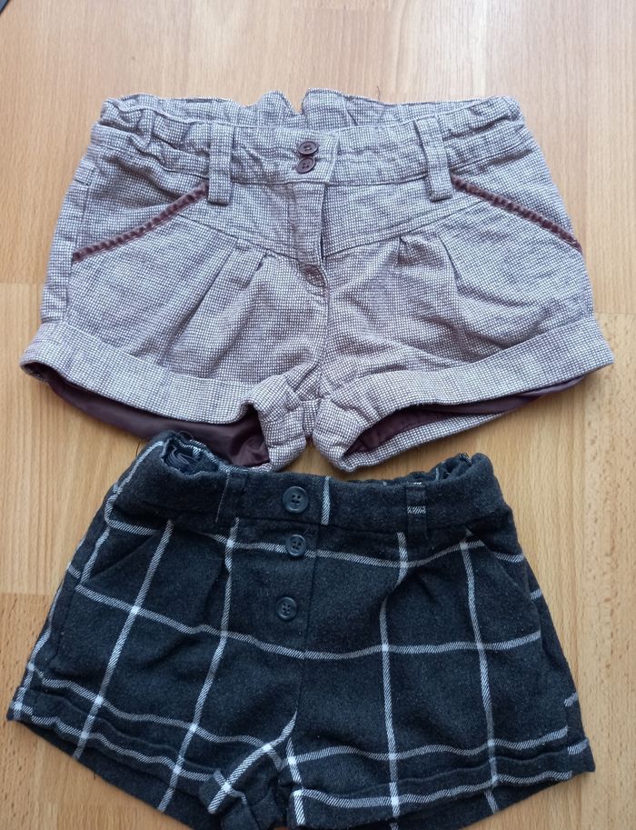 Lot de 2 shorts fille 4 ans