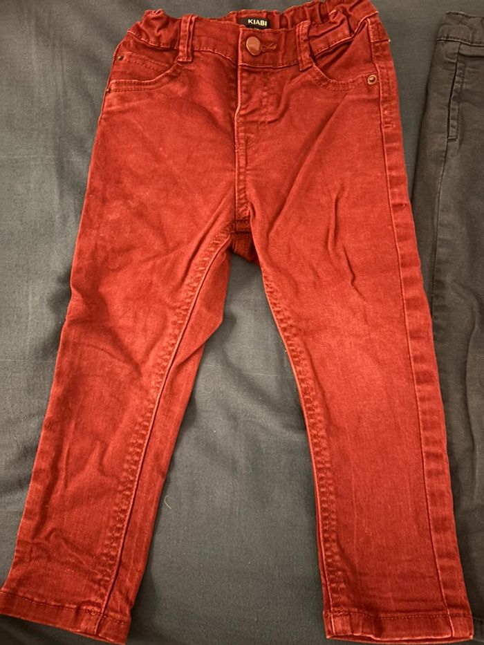 Lot de deux jeans fille T23/24 mois Kiabi/Orchestra - photo numéro 2