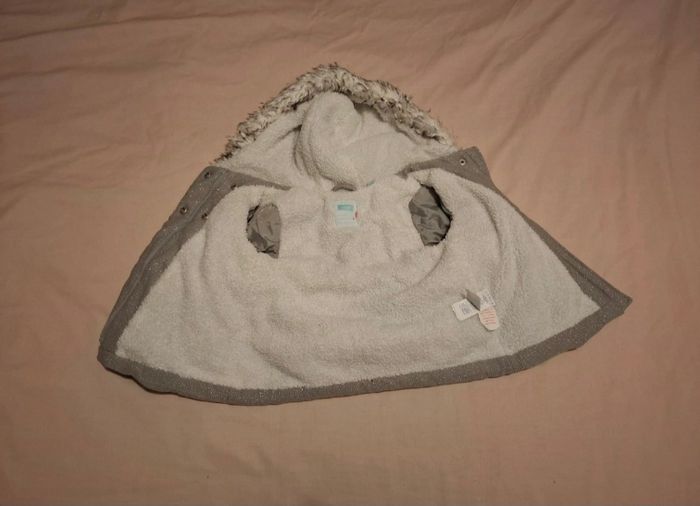 Veste grise bébé fille 12M Obaidi - photo numéro 4