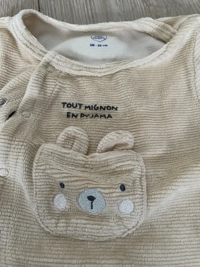Pyjamas velours mixtes - photo numéro 2