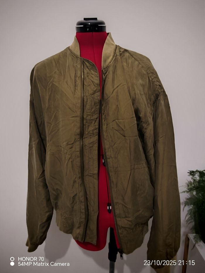 Blouson vintage en soie loose - photo numéro 4